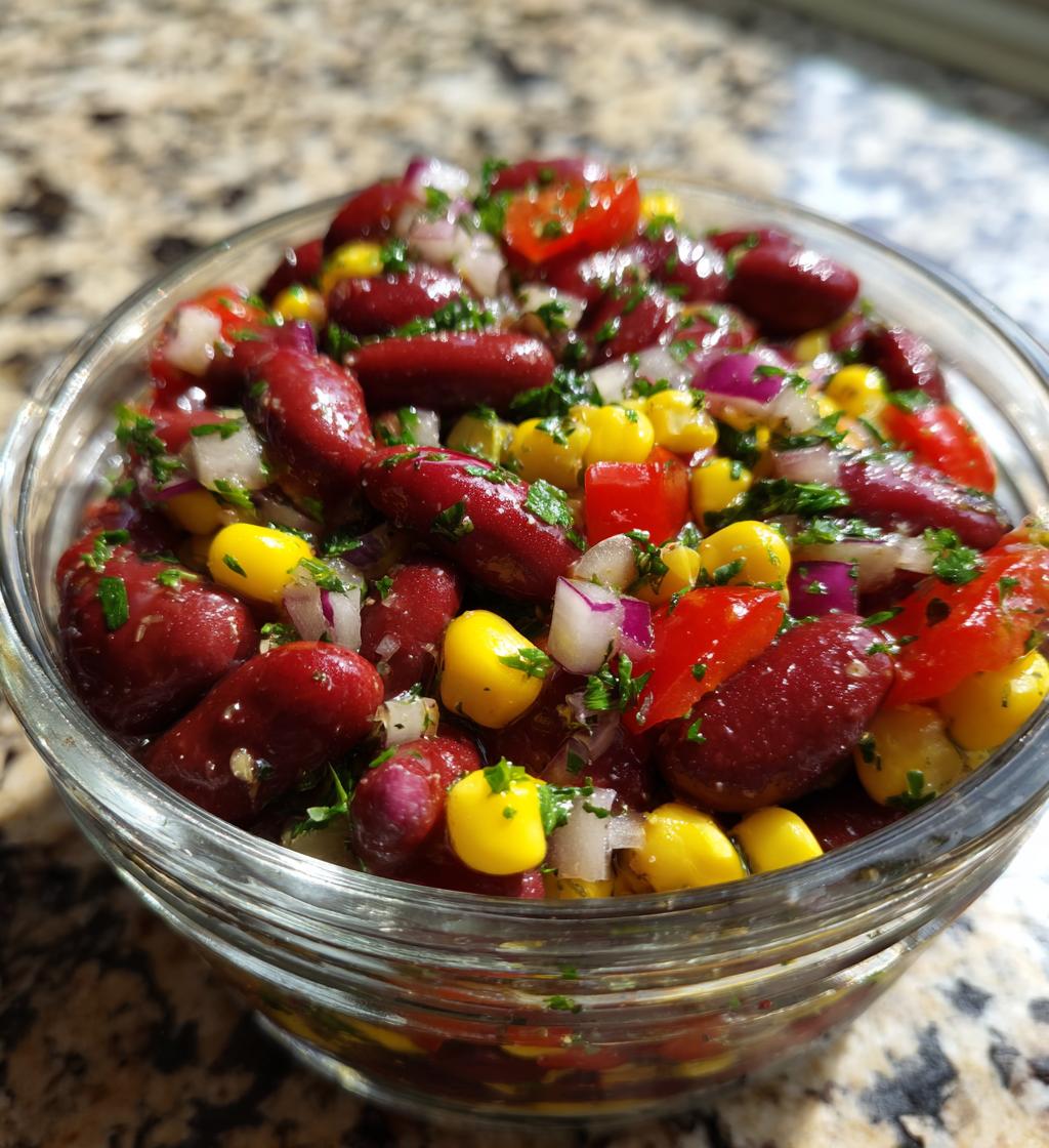 Bønnesalat med majs og peberfrugt - detail 1