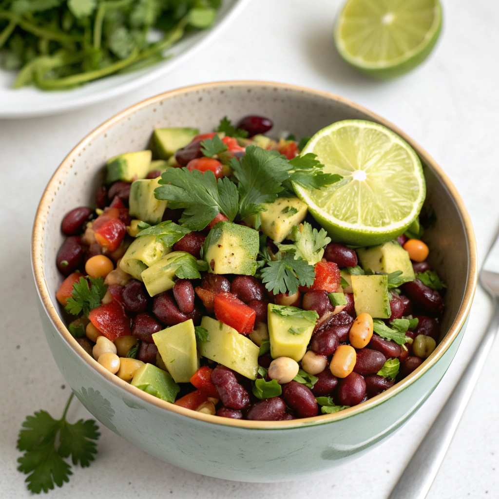 Bønnesalat med avocado og lime