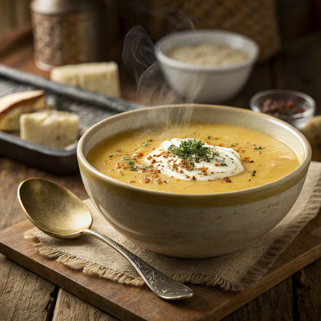 Cremet blomkålssuppe