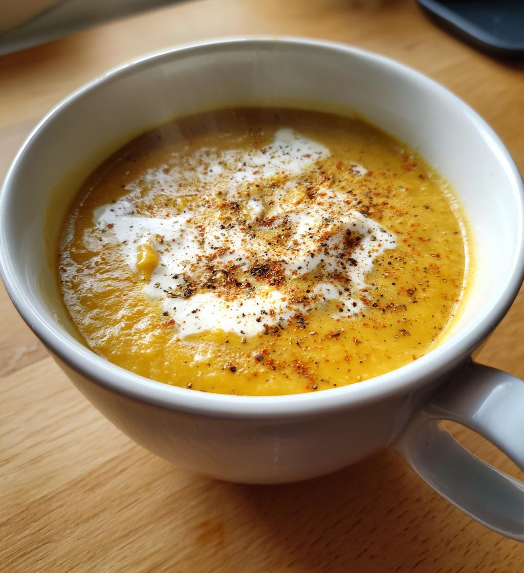 Cremet jordskokkesuppe med muskat - detail 1