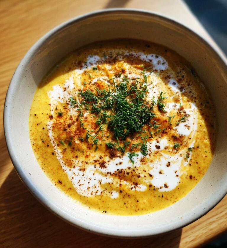 Cremet jordskokkesuppe med muskat