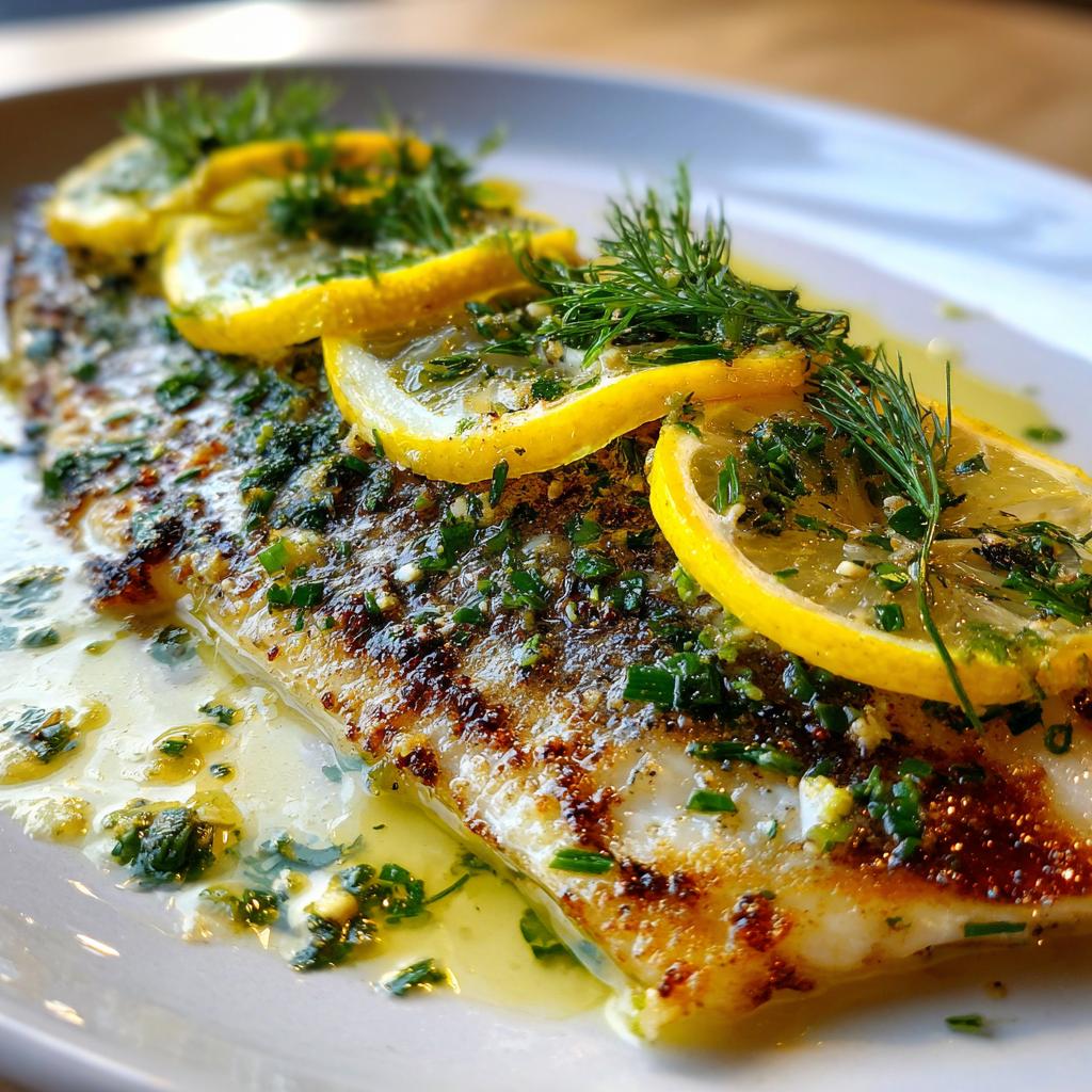 Grillet torsk med citron og urter