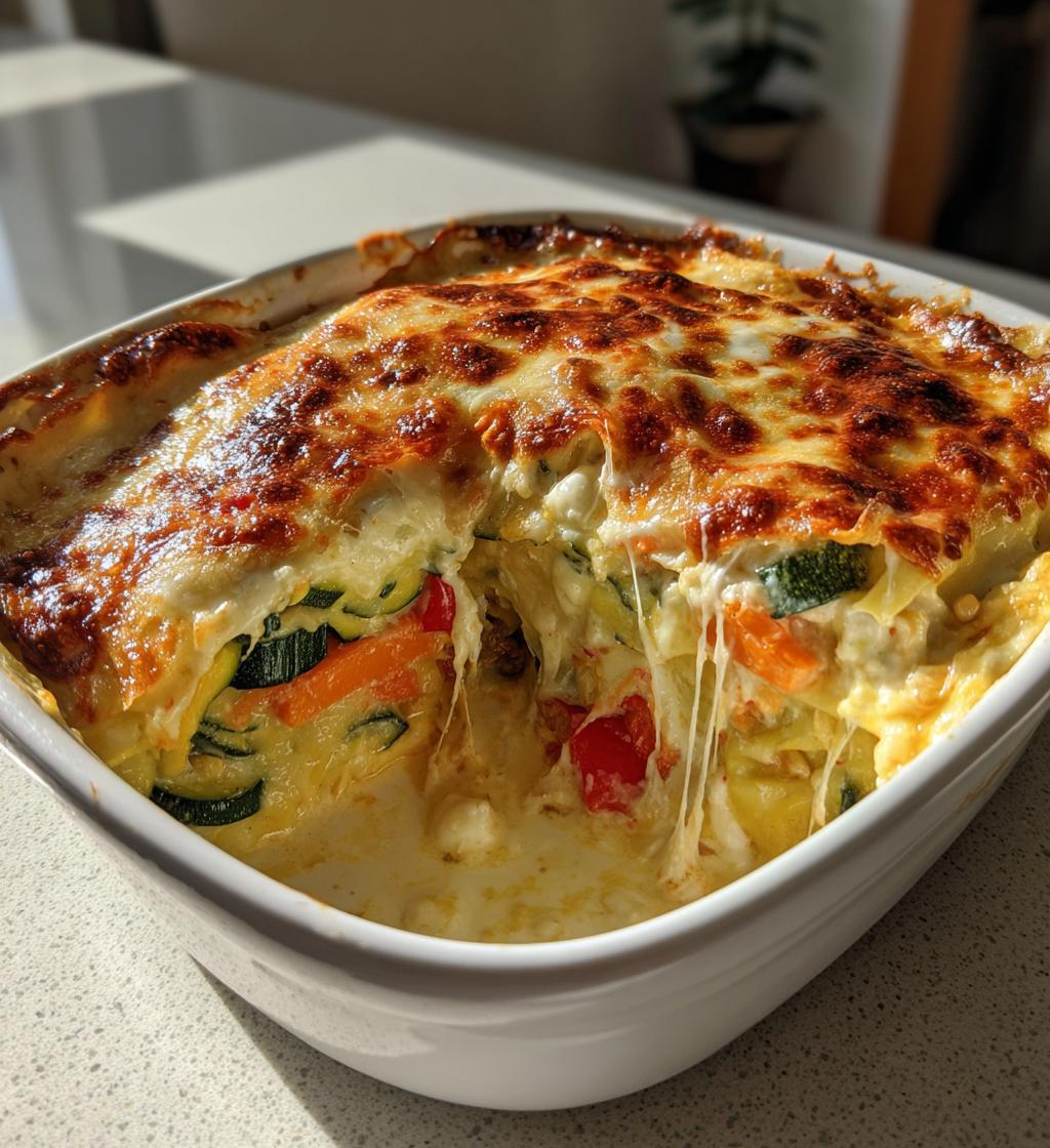 Grøntsagslasagne med bechamelsauce