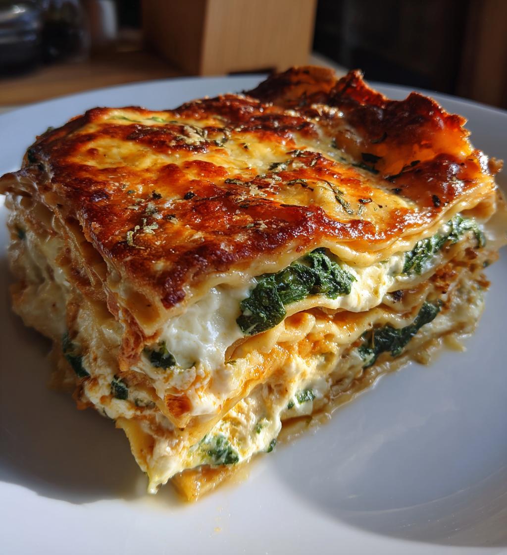 Grøntsagslasagne med spinat og ricotta