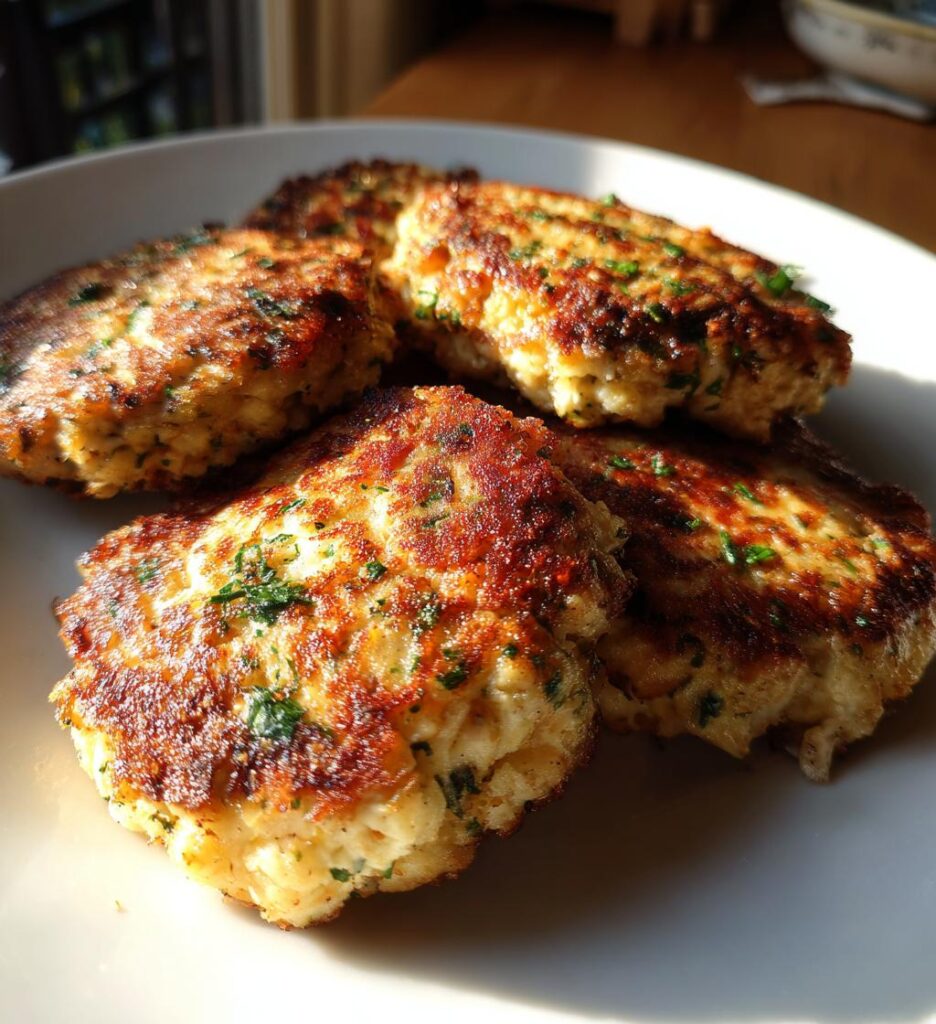 Hjemmelavet fiskefrikadeller med persille