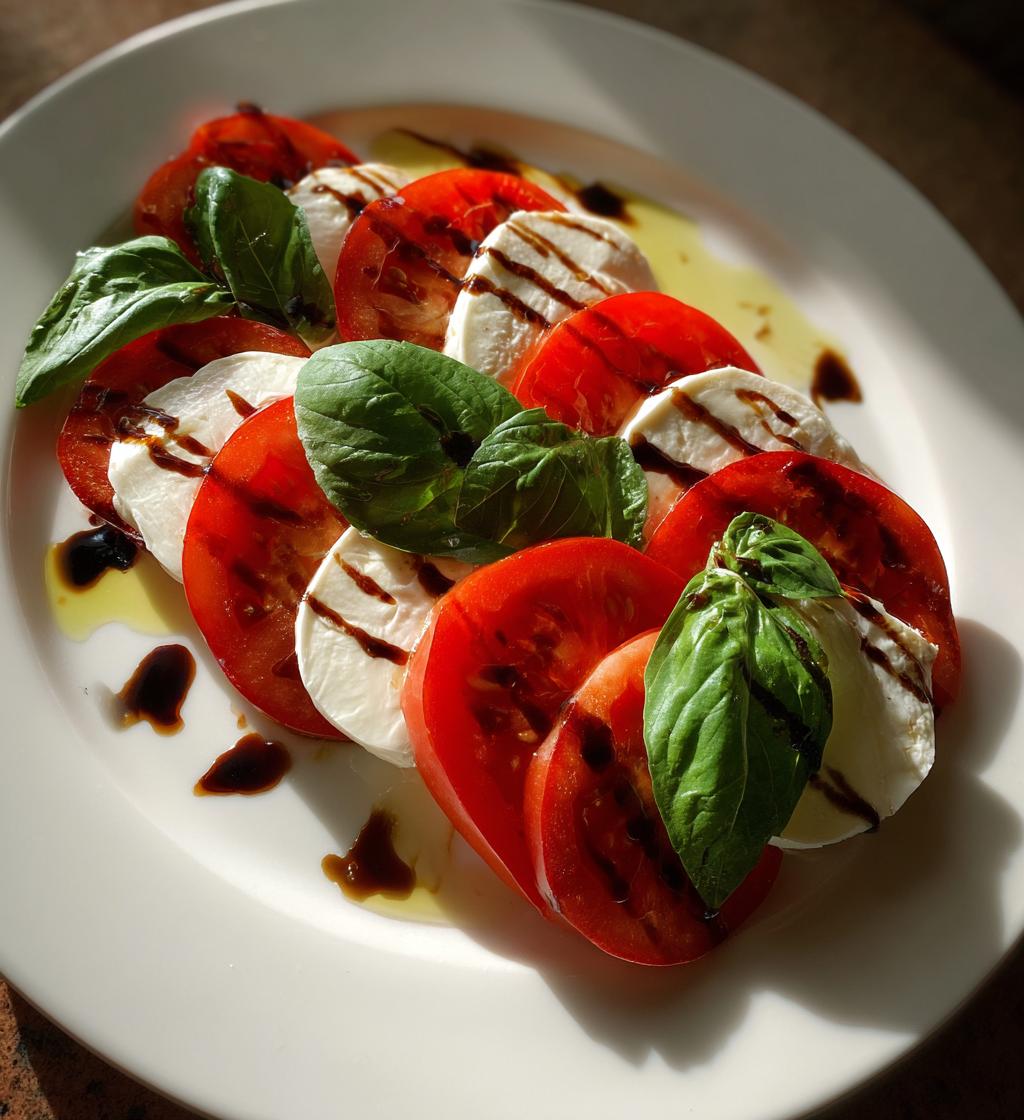 Italiensk tomat- og mozzarella-salat - detail 1