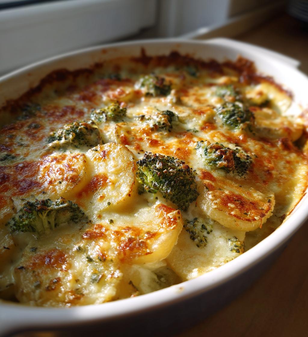 Kartoffelgratin med broccoli - detail 1