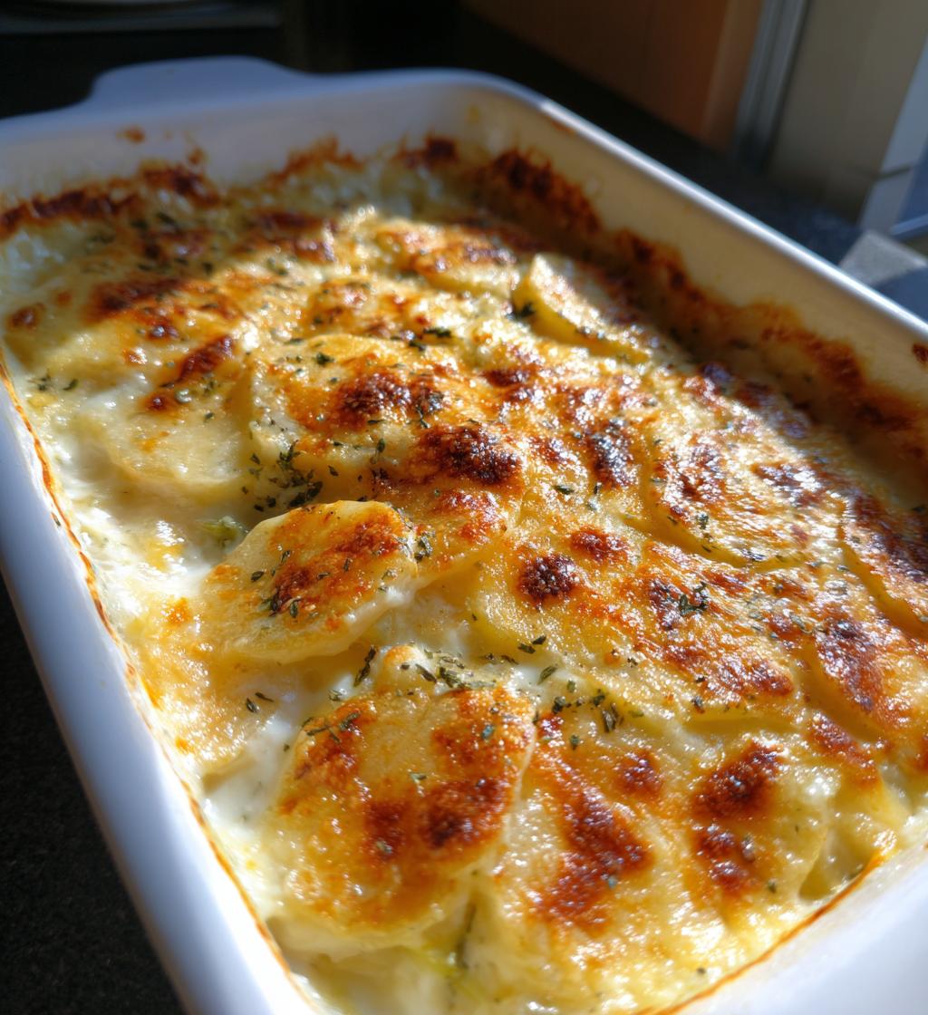Kartoffelgratin med porre og ost - detail 1