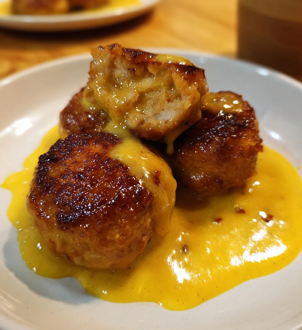 Kyllingefrikadeller med karrysovs - detail 1