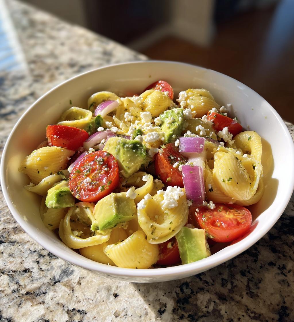 Pastasalat med avocado og cherrytomater - detail 1