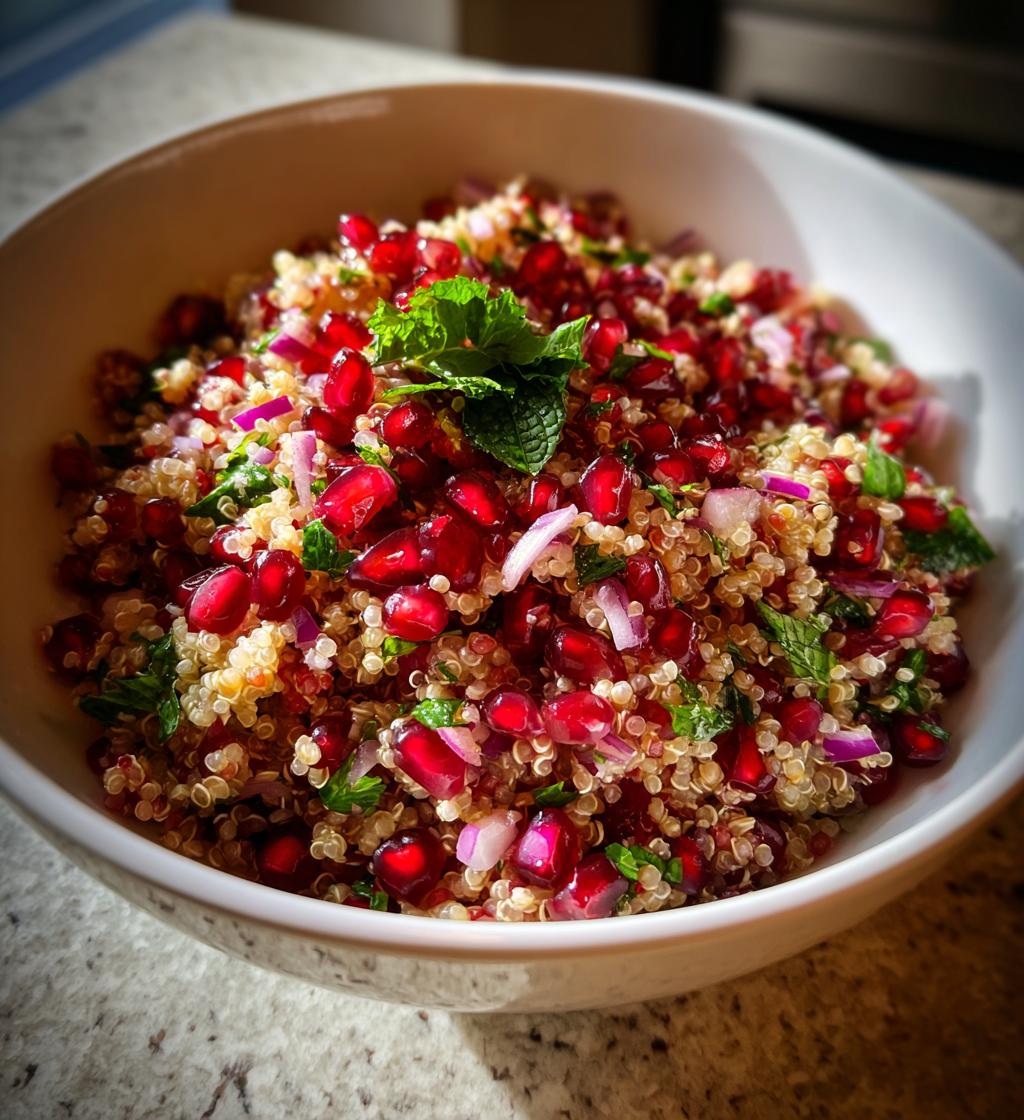 Quinoasalat med granatæble