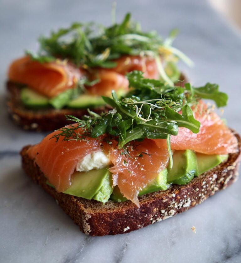 Røget laks på rugbrød med avocado