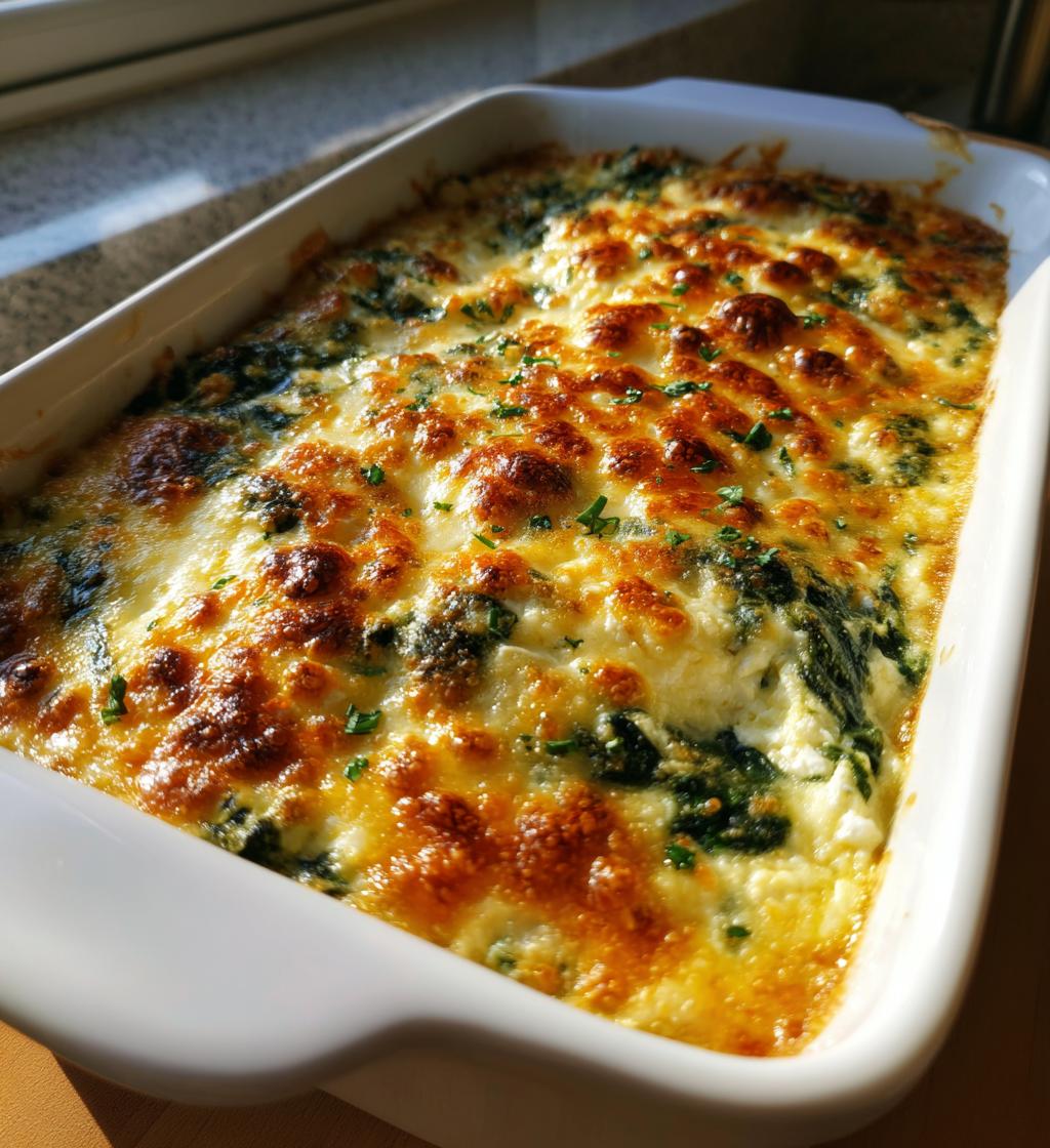 Spinat- og feta-gratiner - detail 1