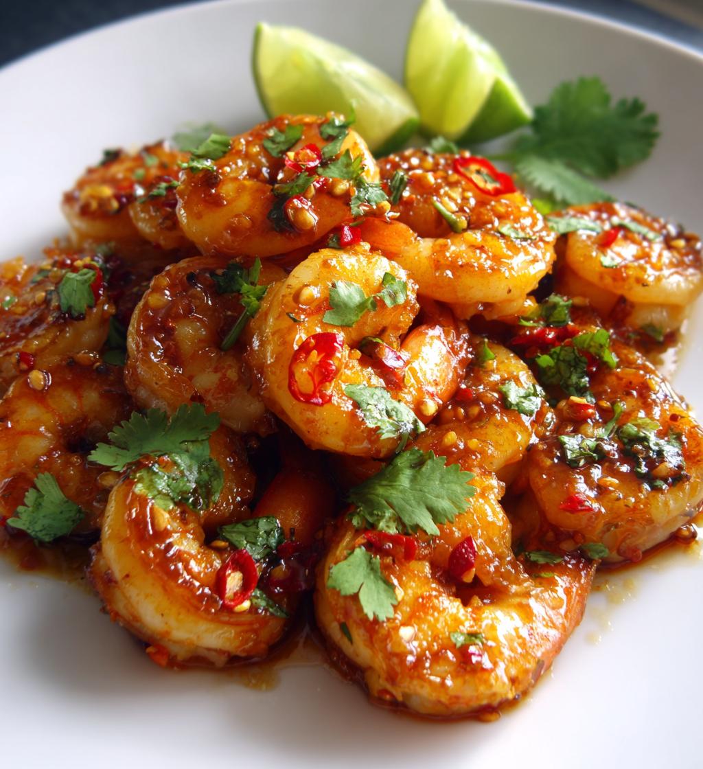 Stegte rejer med chili og hvidløg