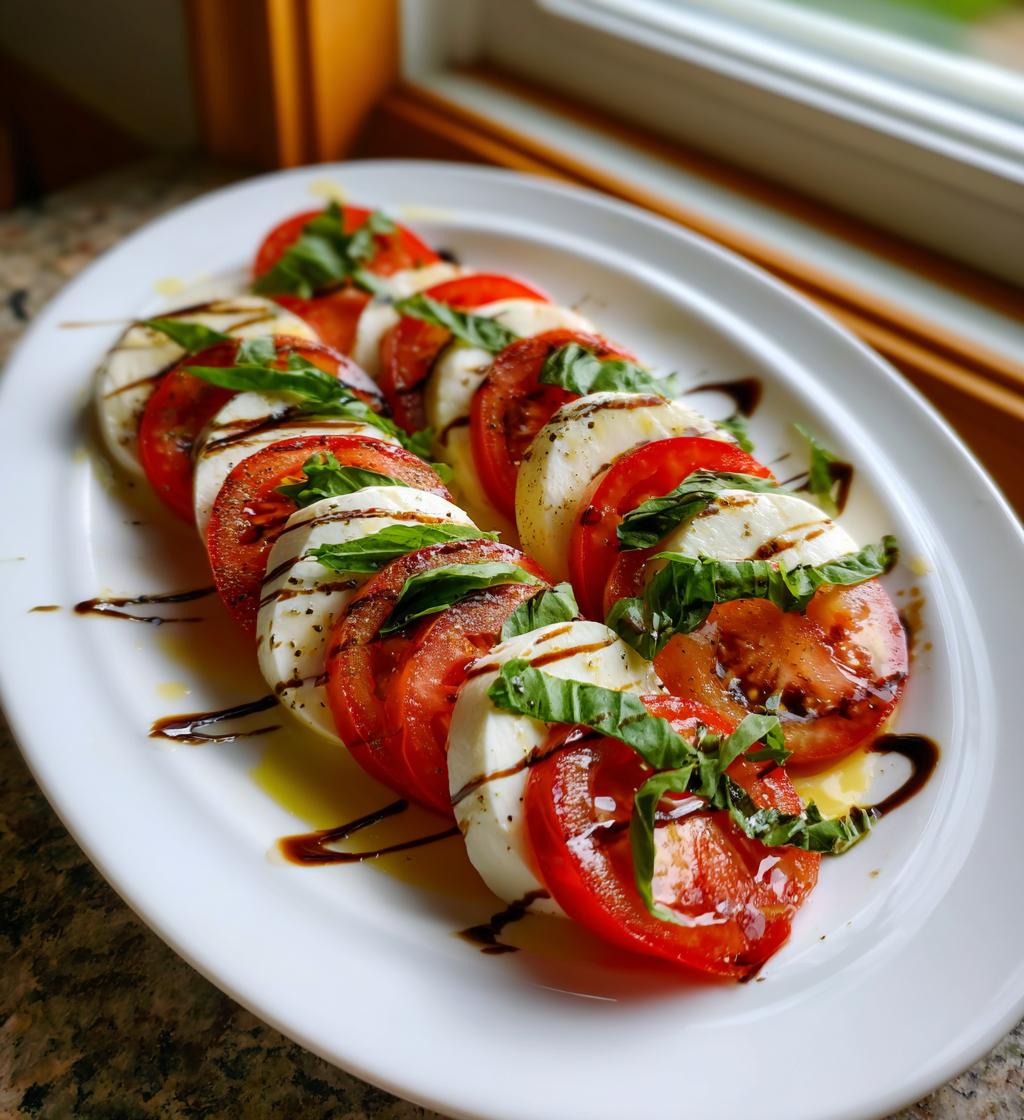 Tomat- og mozzarella-salat med basilikum - detail 1