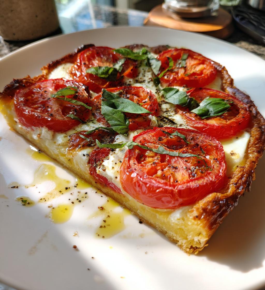 Tomat- og mozzarella-tærte - detail 1