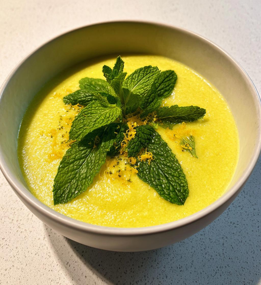 Ærtesuppe med mynte og citronskal - detail 1