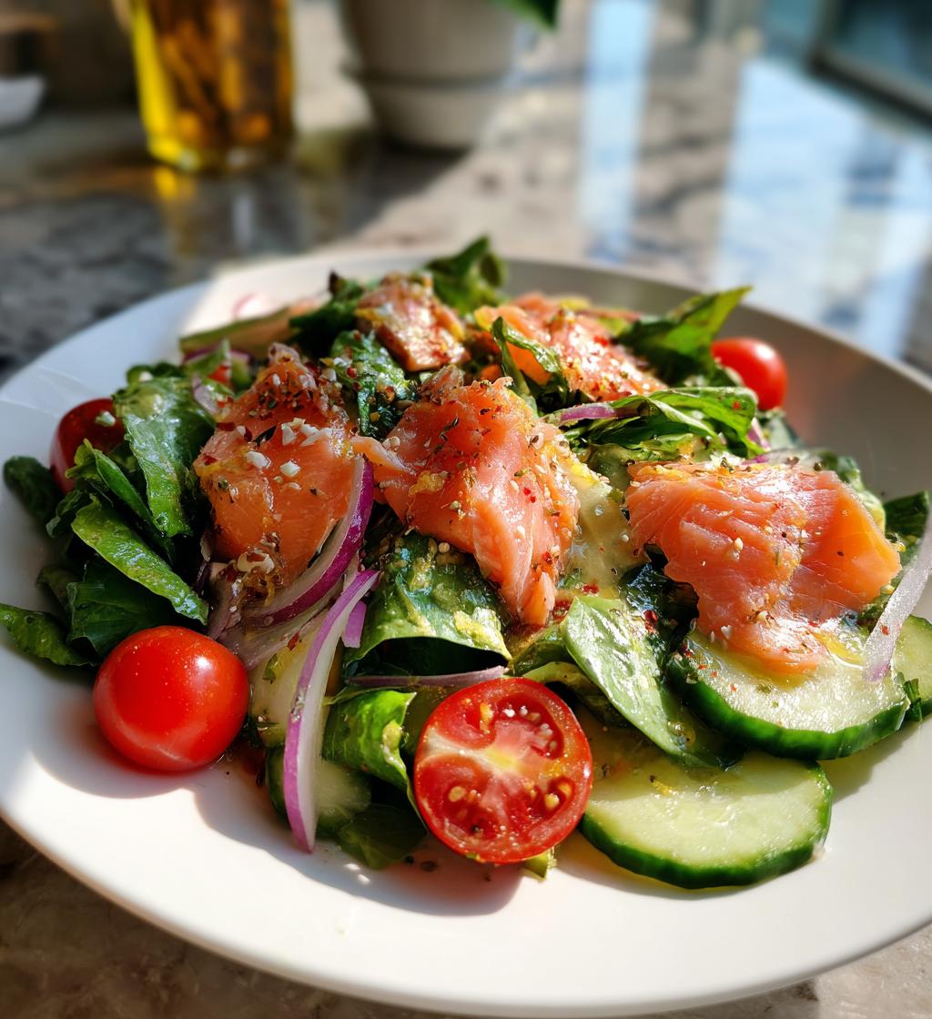 Grøn salat med røget laks – let og elegant - detail 1