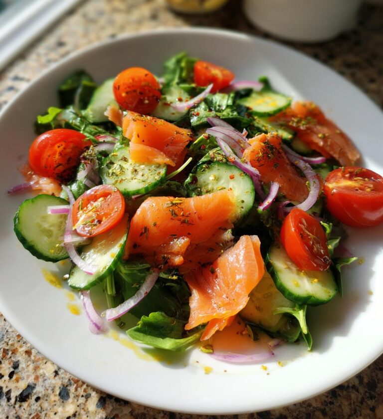 Grøn salat med røget laks – let og elegant