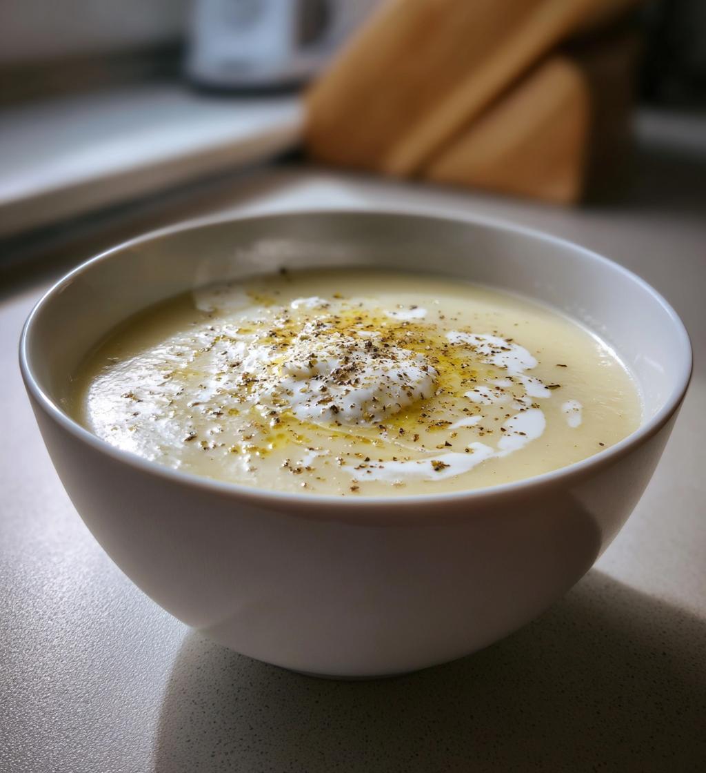Kartoffel-porresuppe med kartofler og porrer, nem hverdagsret - detail 1