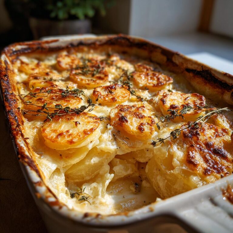 Kartoffelgratin med fløde og timian – cremet og ovnbagt klassiker