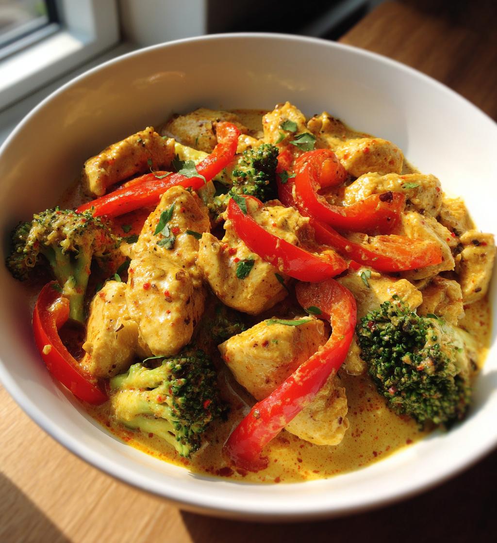 Kylling i kokos-curry med grøntsager - detail 1