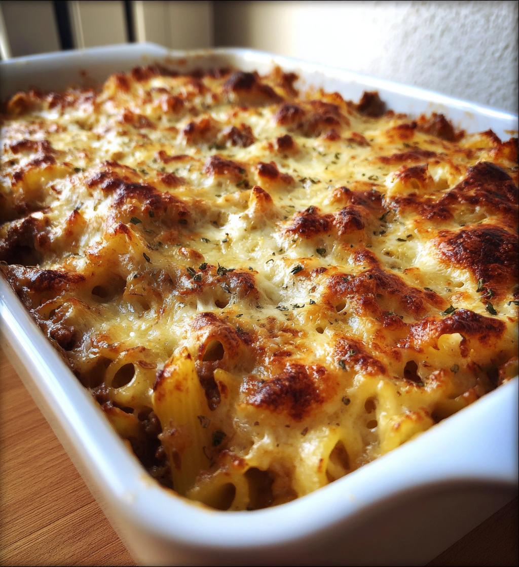 cremet pastagratin med hakket oksekød - detail 1