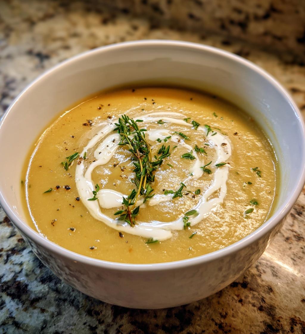 cremet suppe med kartofler og timian, varmende vintermad - detail 1