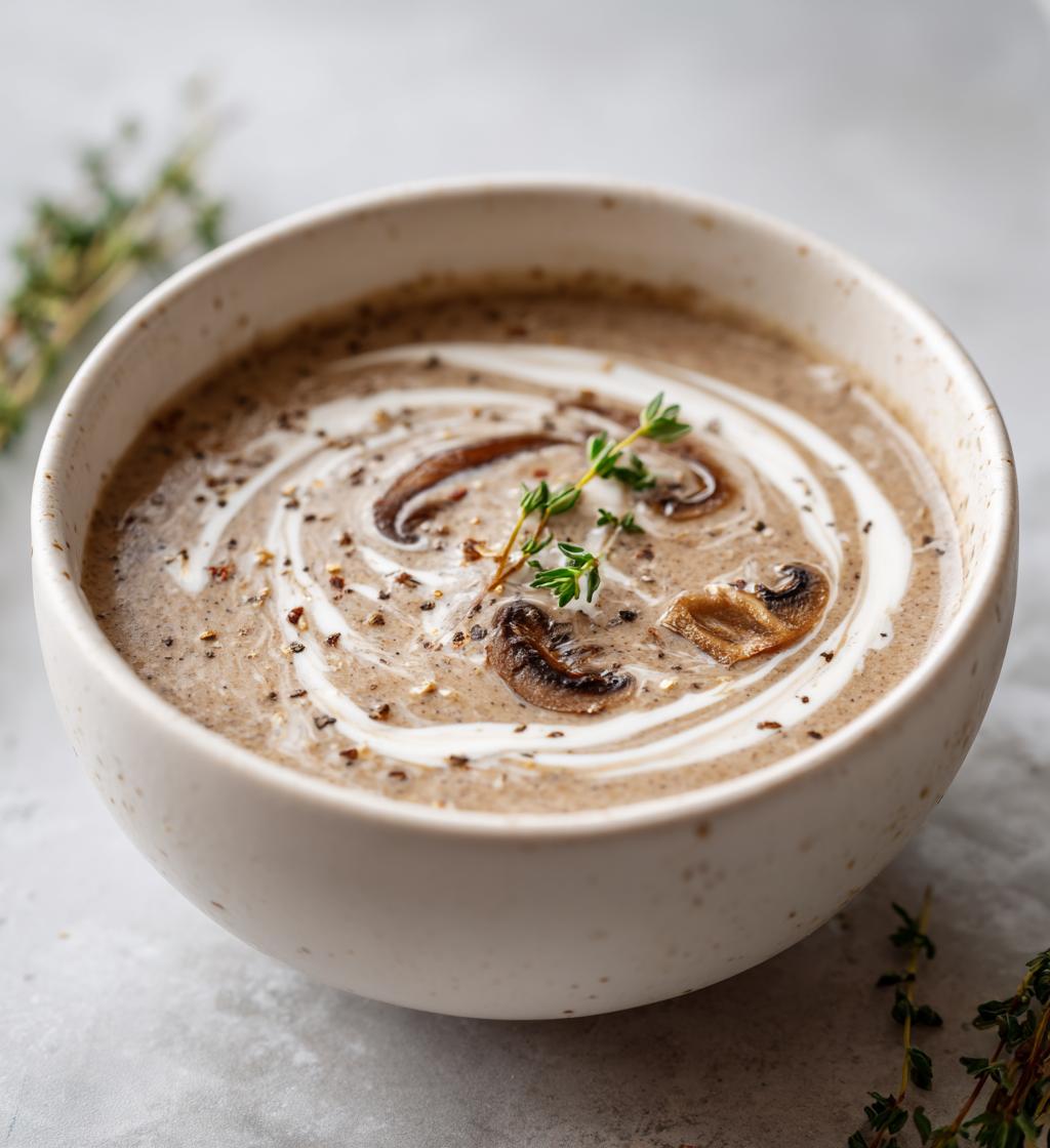 cremet svampesuppe med fløde, vinter pinterest hit - detail 1