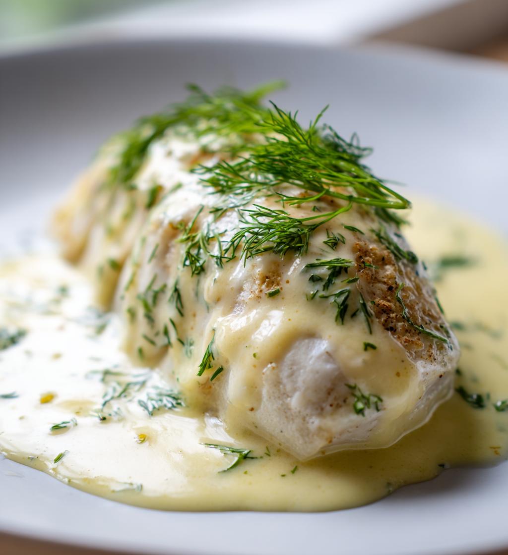 dampet fisk med mild flødesauce, nordisk klassiker - detail 1