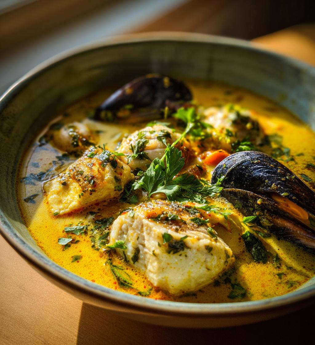 fiskesuppe med safran - detail 1