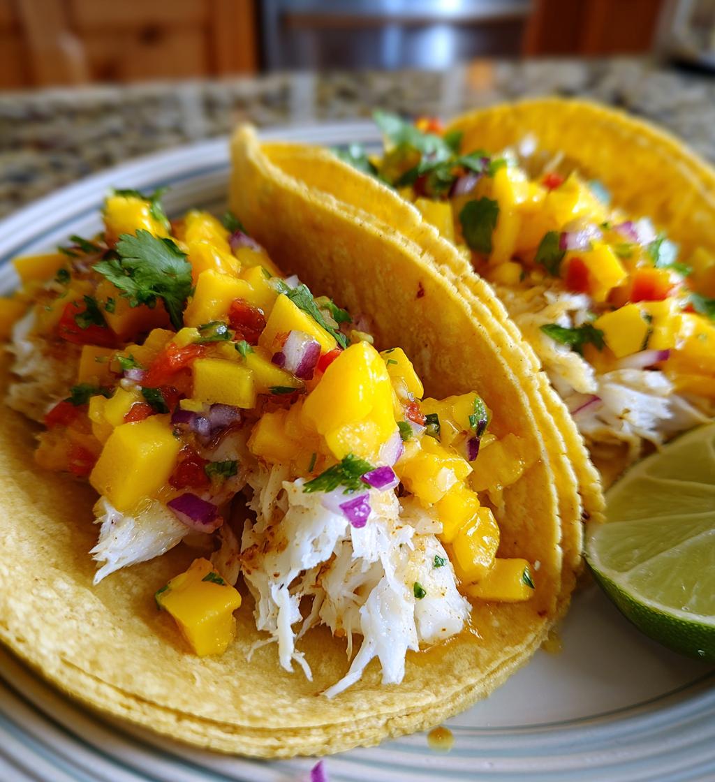 fisketacos med mango og koriander - detail 1