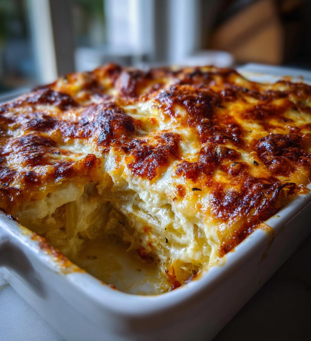 gratinerede porrer med fløde og ost - detail 1