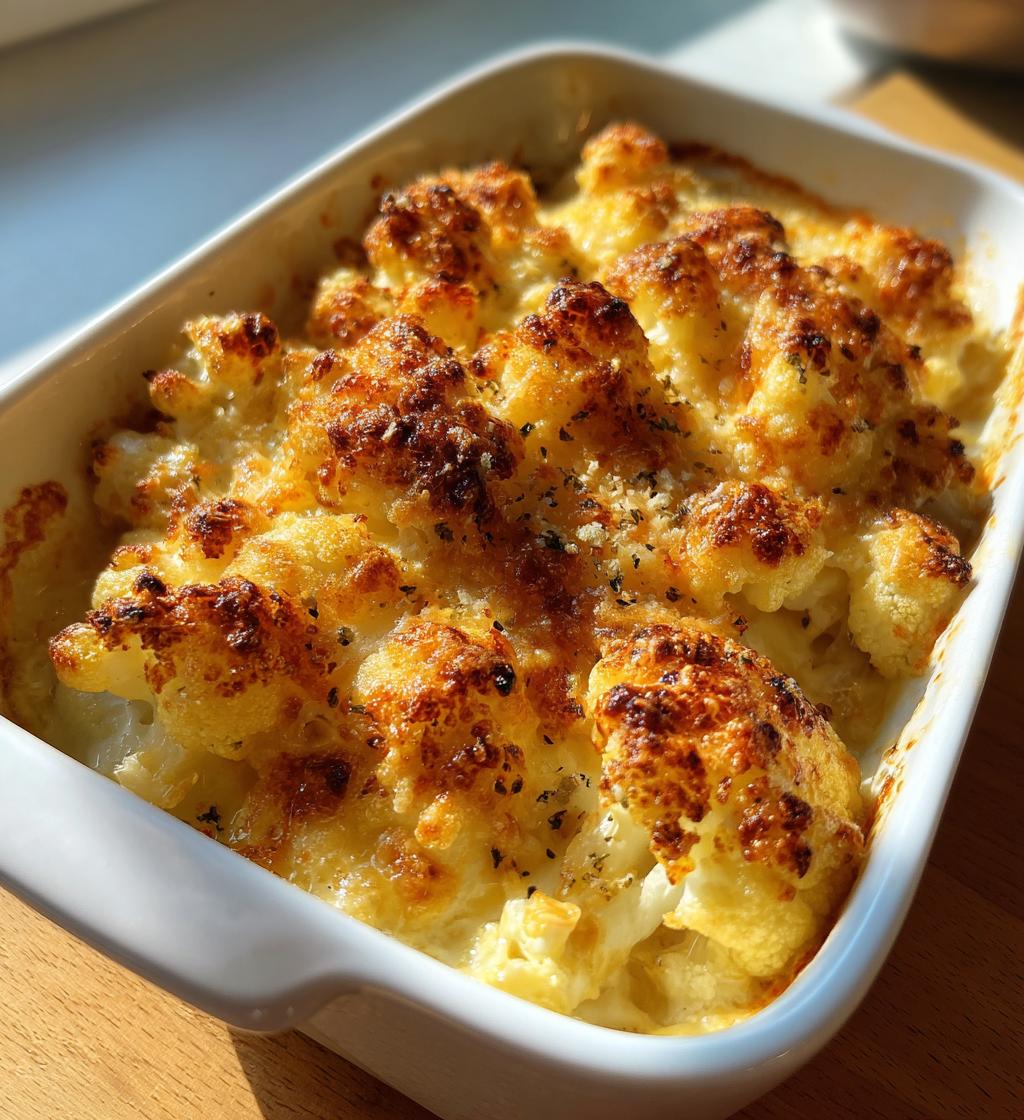 gratineret blomkål med cheddar - detail 1