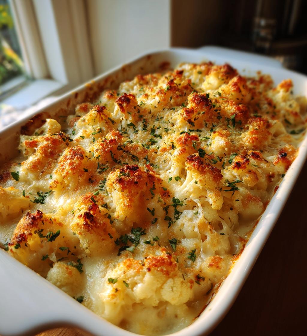 gratineret blomkål med cheddar - detail 1
