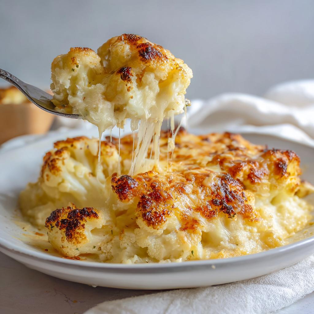 gratineret blomkål og kartoffelmos - detail 1