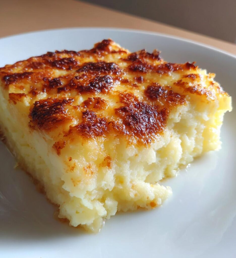 gratineret blomkålsmos med muskat