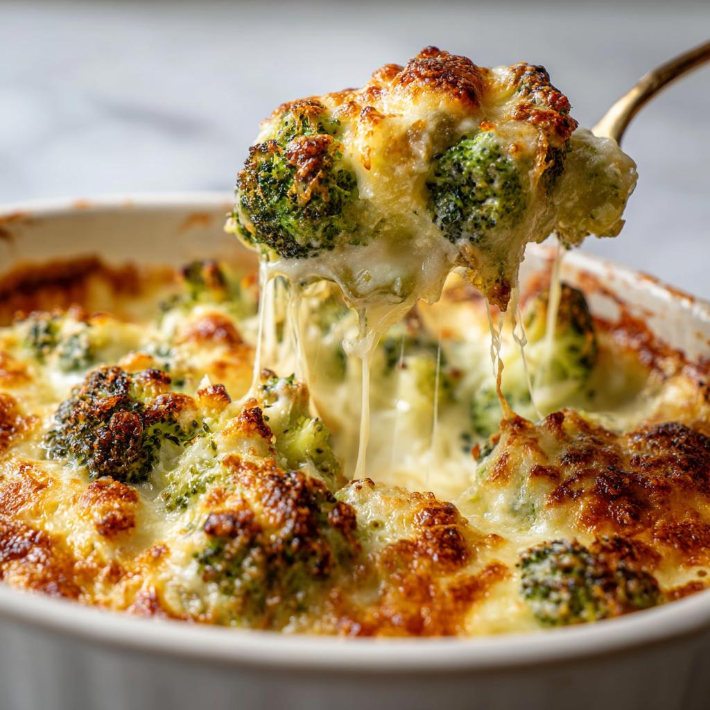 gratineret broccoli med fløde og ost - detail 1