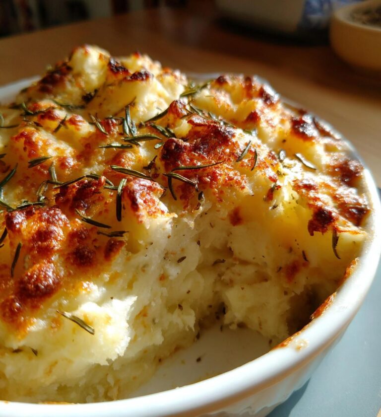 gratineret kartoffelmos med rosmarin