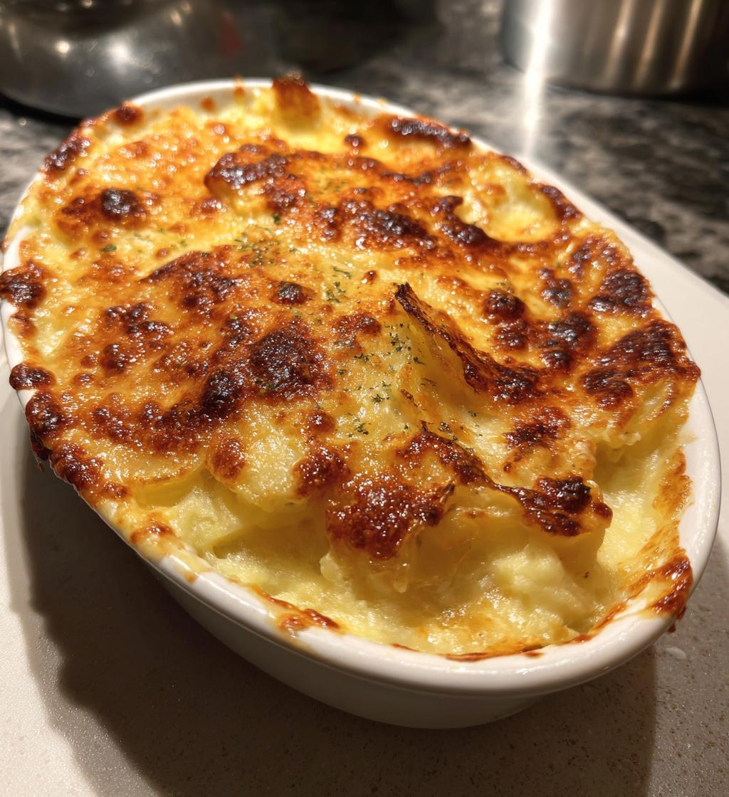 gratineret pastinakkemos med fløde - detail 1