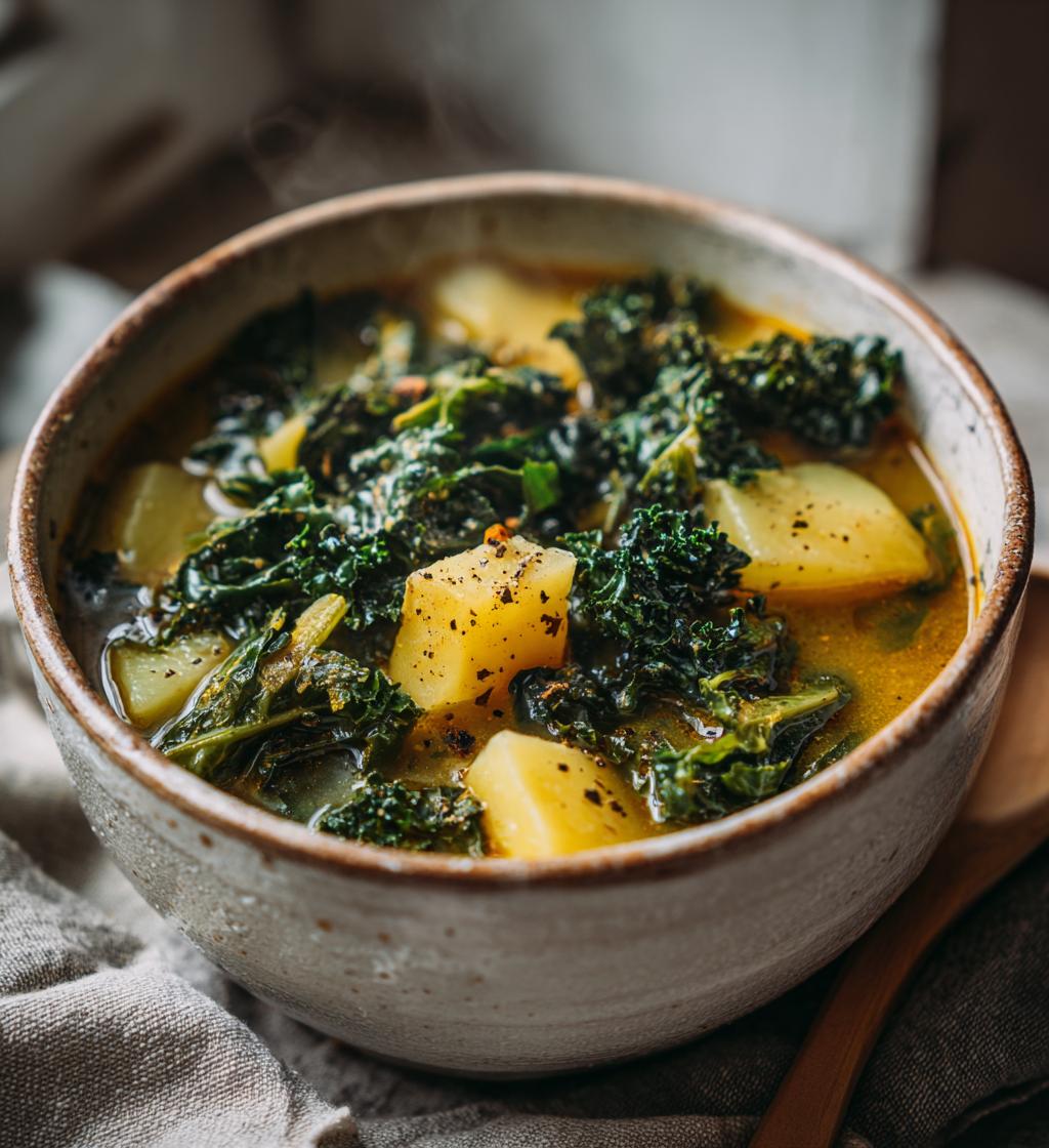 grønkålssuppe med kartofler - detail 1