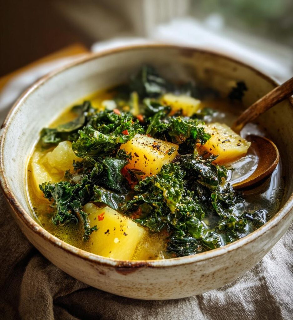 grønkålssuppe med kartofler