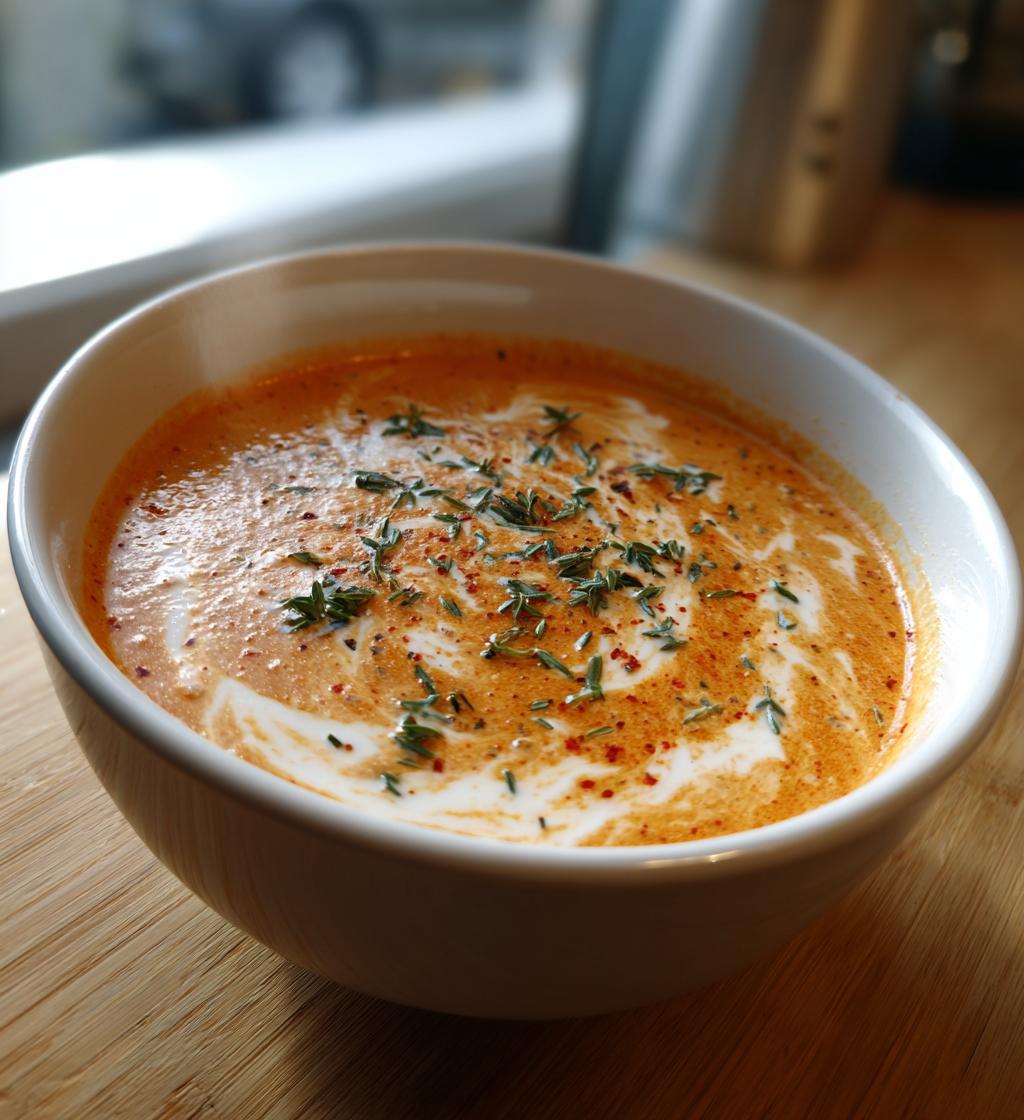 grøntsagssuppe med timian og fløde, sund hverdagsmad - detail 1