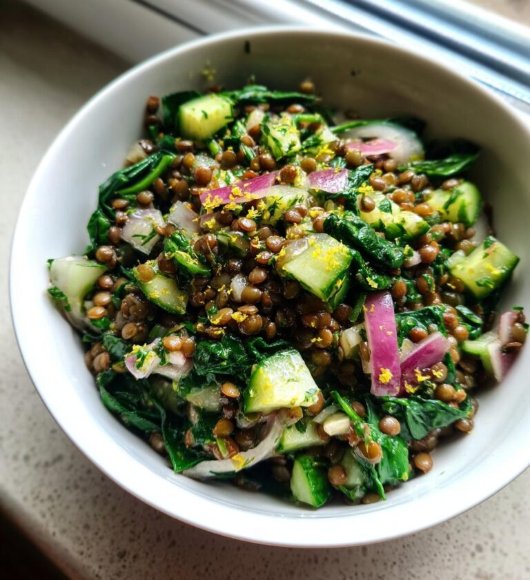 linsesalat med grønt og citron, plantebaseret trend