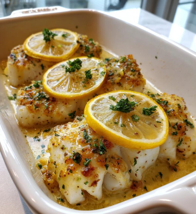 ovnbagt havtaske med smør og citron