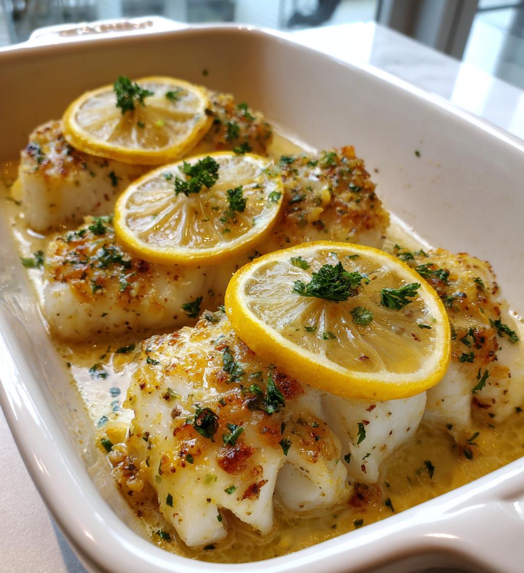ovnbagt havtaske med smør og citron