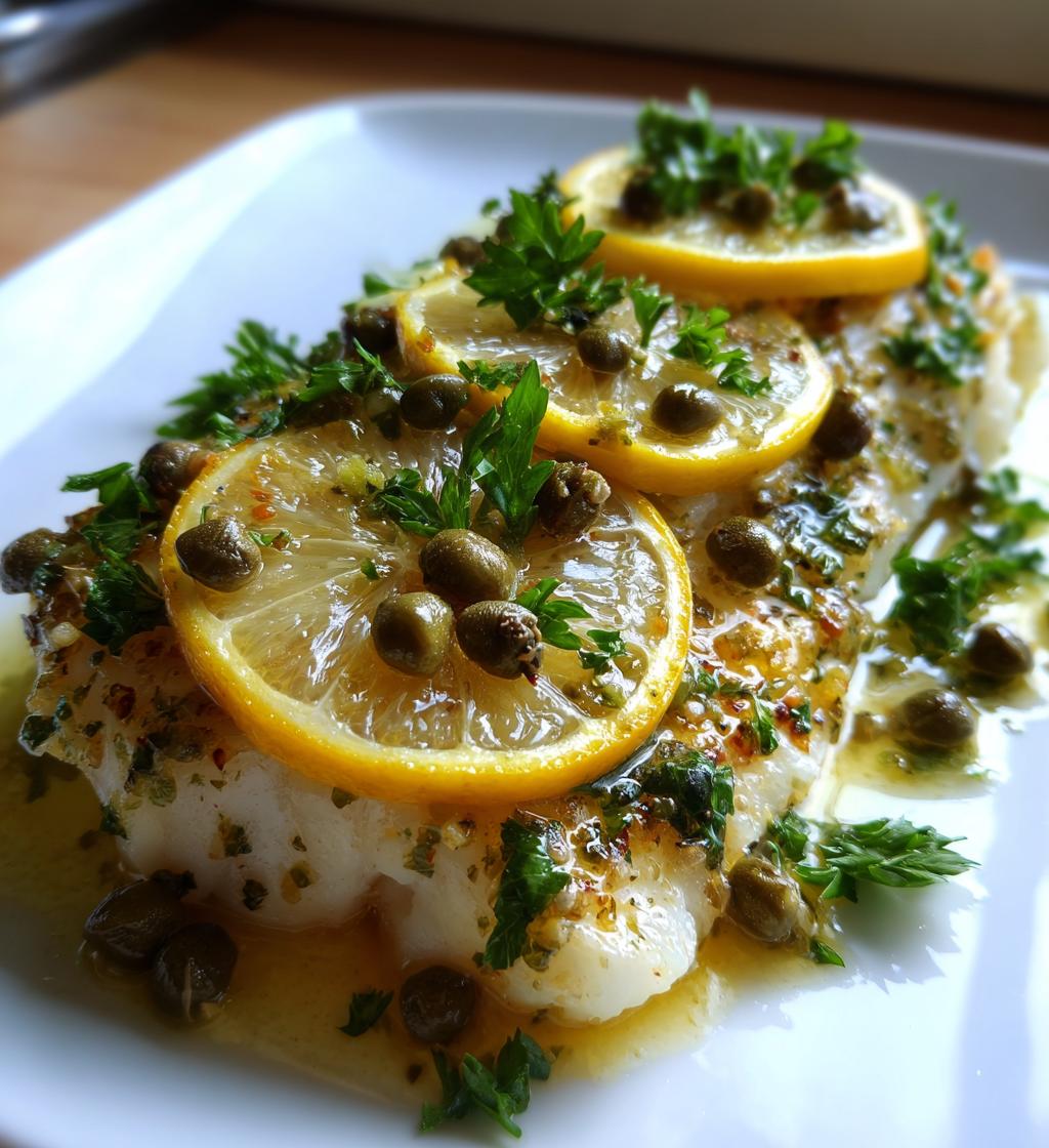 ovnbagt kuller med citron og kapers - detail 1