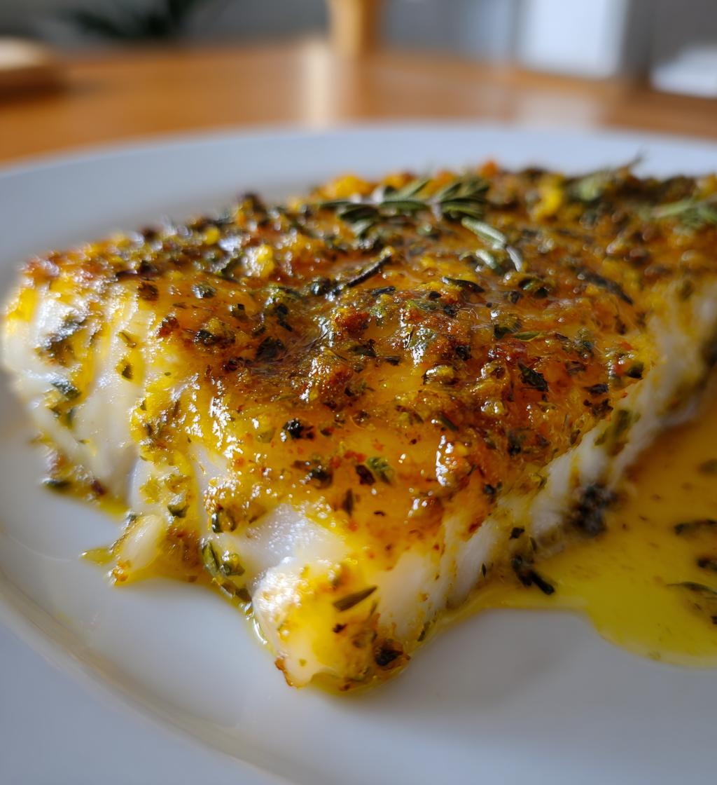 ovnbagt kuller med sennep og urter, let fiskemiddag - detail 1