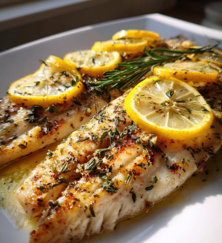 ovnbagt kuller med urter og citron, nem fiskeret