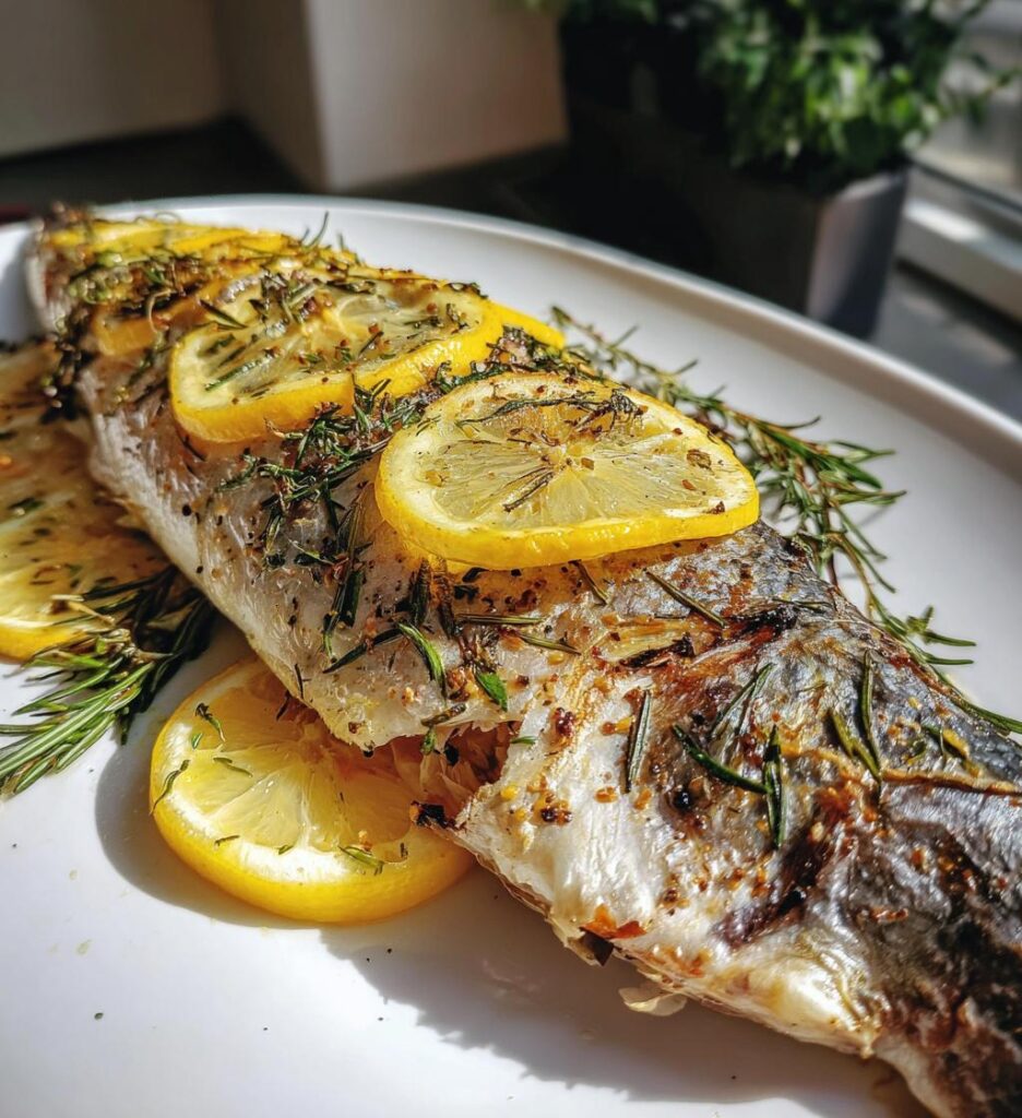 ovnbagt makrel med citron og urter